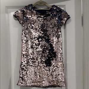 GAP Sequin Kids Dress in Pink and Navy